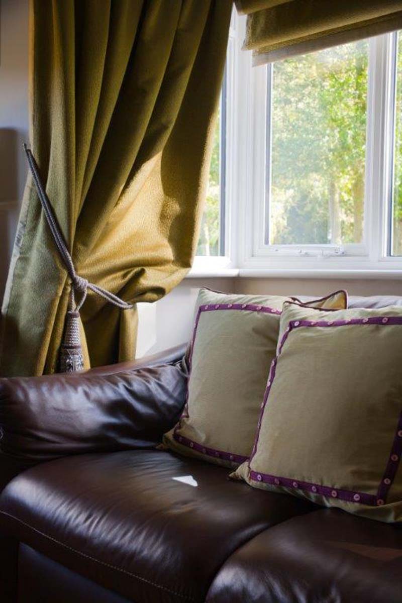 A window seat in the sitting room