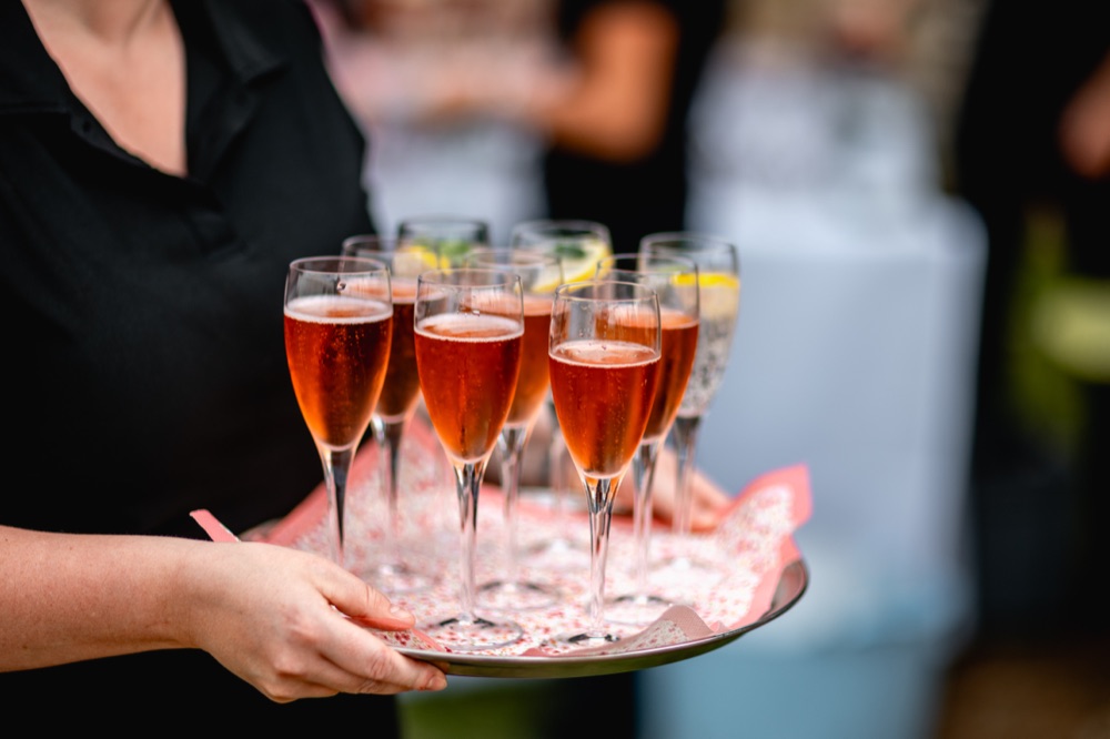 Drinks on the lawn